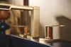 BRIZO Litze Widespread Lavatory Faucet with High Spout - Less Handles 1.5 GPM — Luxe Gold