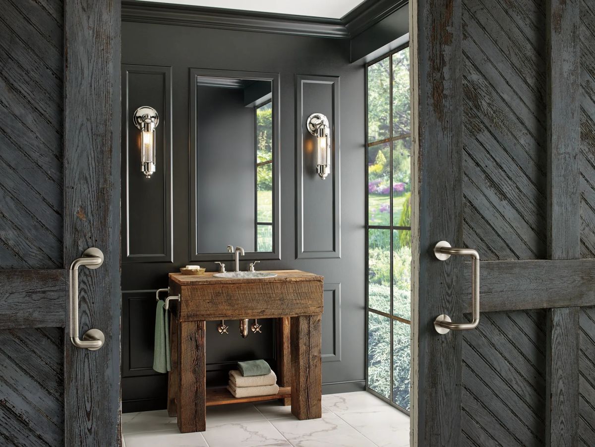 BRIZO Litze Widespread Lavatory Industrial Lever Handle Kit — Luxe Nickel