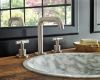BRIZO Litze Widespread Lavatory Faucet with High Spout - Less Handles 1.5 GPM — Luxe Nickel