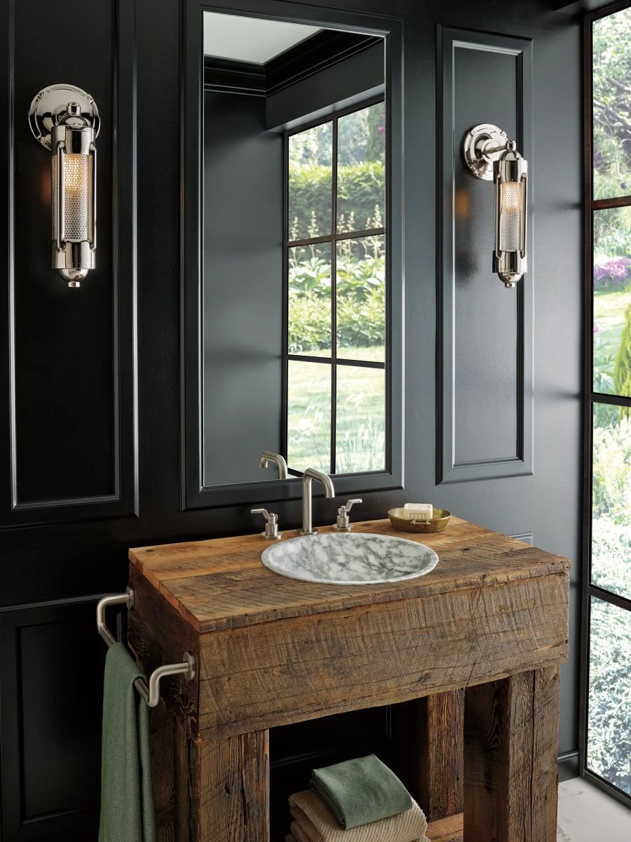 BRIZO Litze Widespread Lavatory Industrial Lever Handle Kit — Luxe Nickel