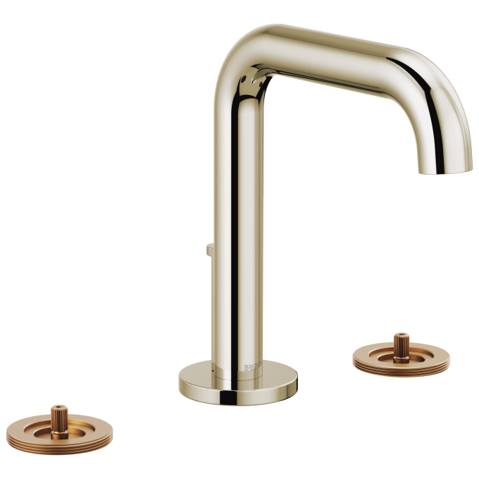 BRIZO Litze Widespread Lavatory Faucet with High Spout - Less Handles 1.5 GPM — Polished Nickel