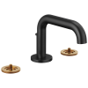 BRIZO Litze Widespread Lavatory Faucet With Low Spout - Less Handles — Matte Black