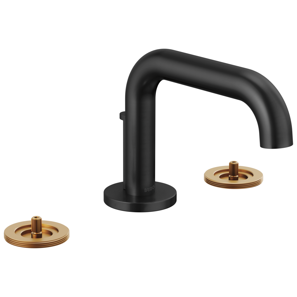 BRIZO Litze Widespread Lavatory Faucet With Low Spout - Less Handles 1.2 GPM — Matte Black