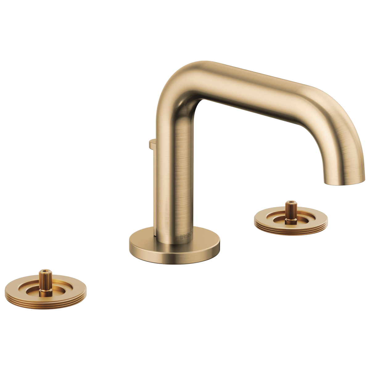 BRIZO Litze Widespread Lavatory Faucet with Low Spout - Less Handles 1.5 GPM — Luxe Gold