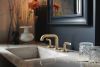 BRIZO Litze Widespread Lavatory Notch Lever Handle Kit — Luxe Gold
