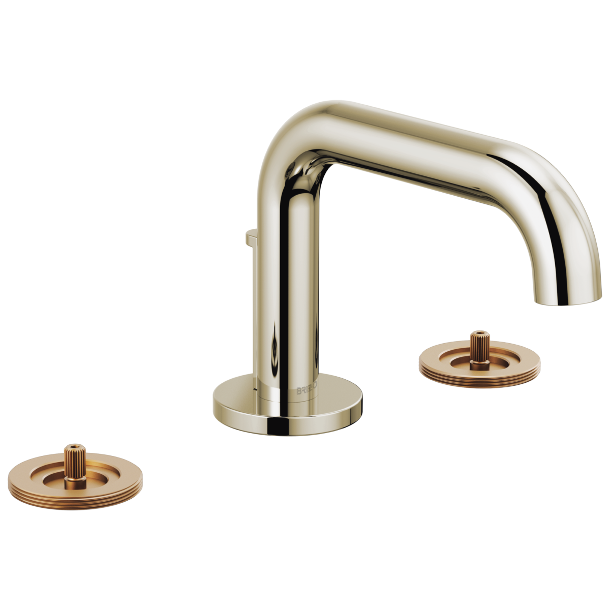 BRIZO Litze Widespread Lavatory Faucet with Low Spout - Less Handles 1.5 GPM — Polished Nickel