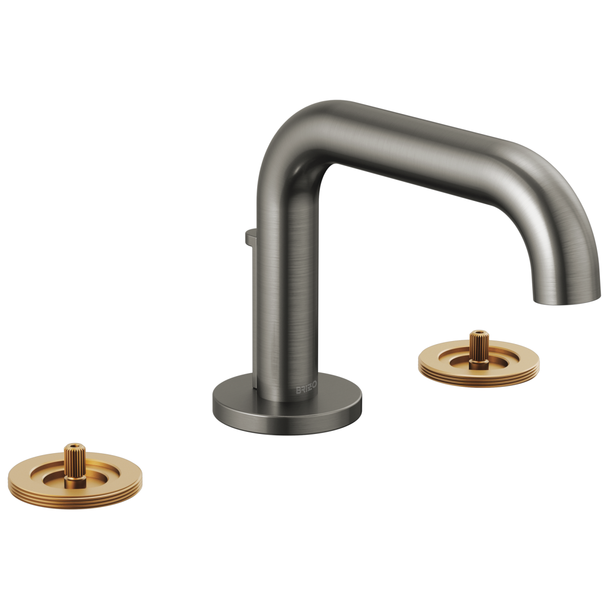 BRIZO Litze Widespread Lavatory Faucet with Low Spout - Less Handles 1.2 GPM — Luxe Steel