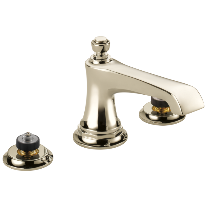 BRIZO Rook Widespread Lavatory Faucet - Less Handles 1.5 GPM — Polished Nickel