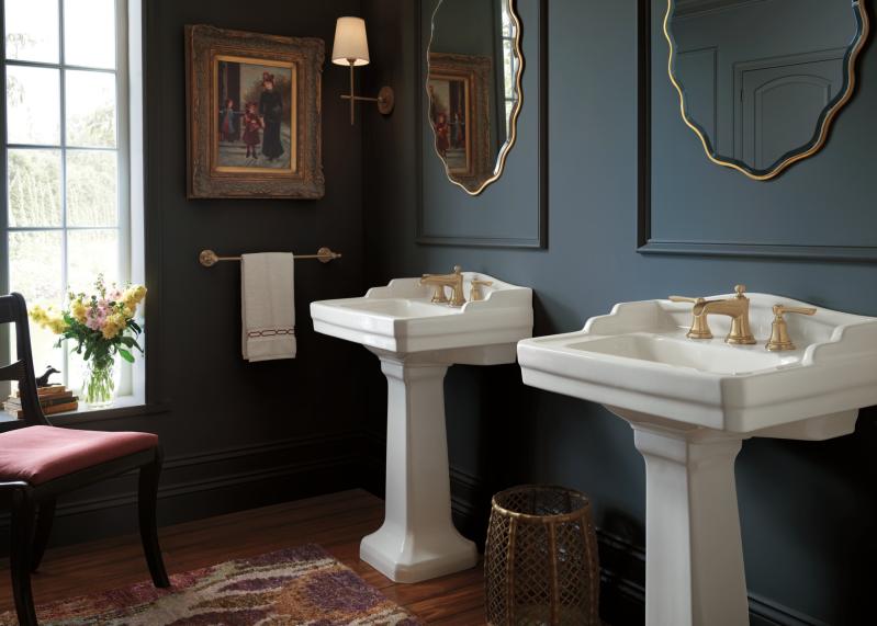 BRIZO Rook Widespread Lavatory and Bidet Lever Handle Kit — Luxe Gold
