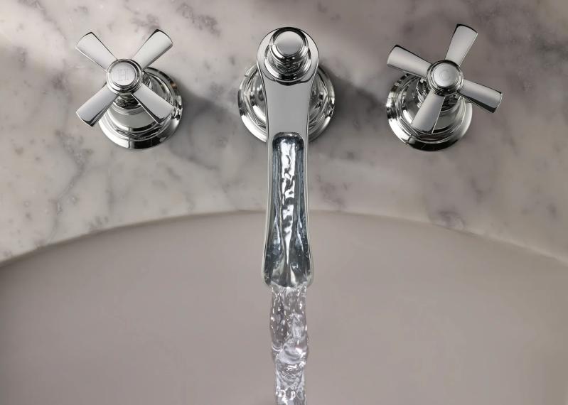 BRIZO Rook Widespread Lavatory and Bidet Cross Handle Kit — Chrome