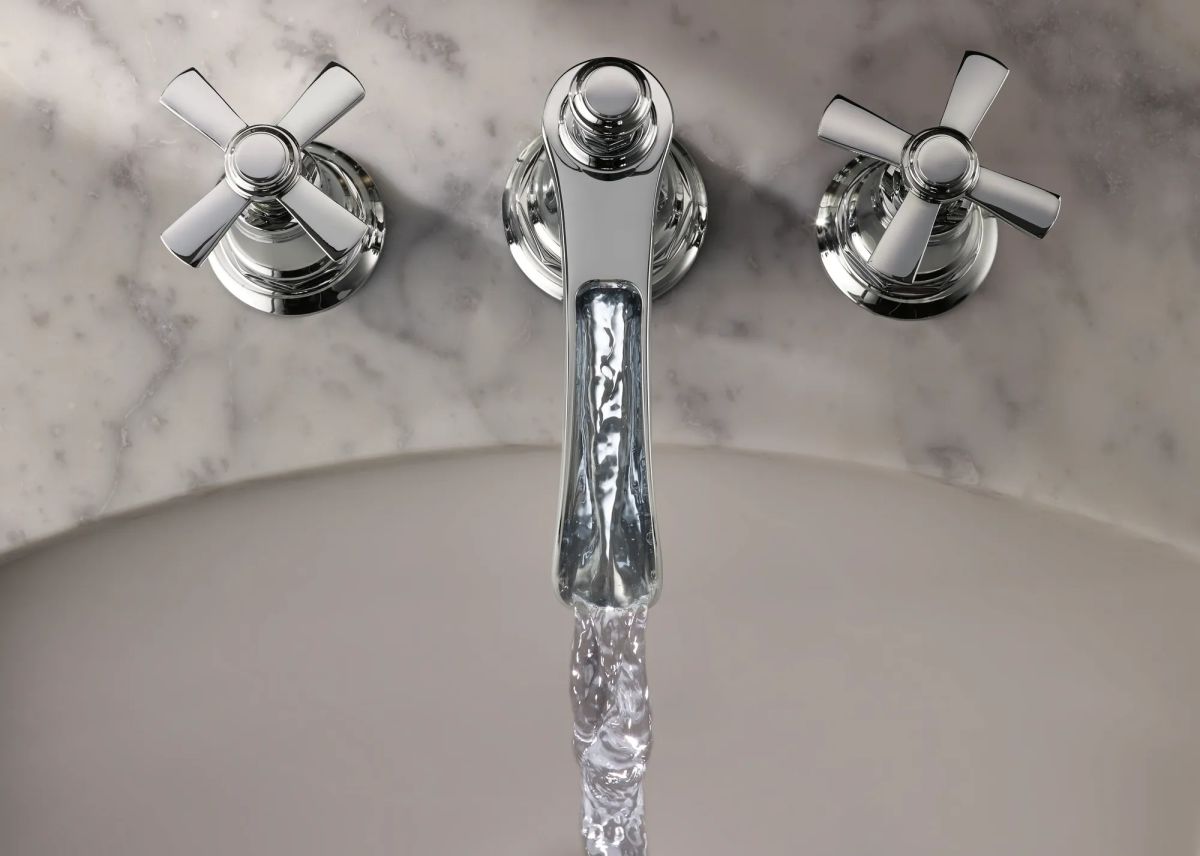 BRIZO Rook Widespread Lavatory and Bidet Cross Handle Kit — Chrome