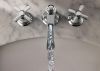 BRIZO Rook Widespread Lavatory and Bidet Cross Handle Kit — Chrome