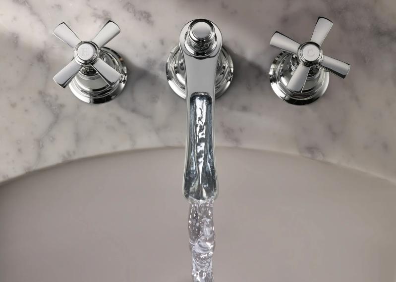 BRIZO Rook Widespread Lavatory and Bidet Cross Handle Kit — Chrome