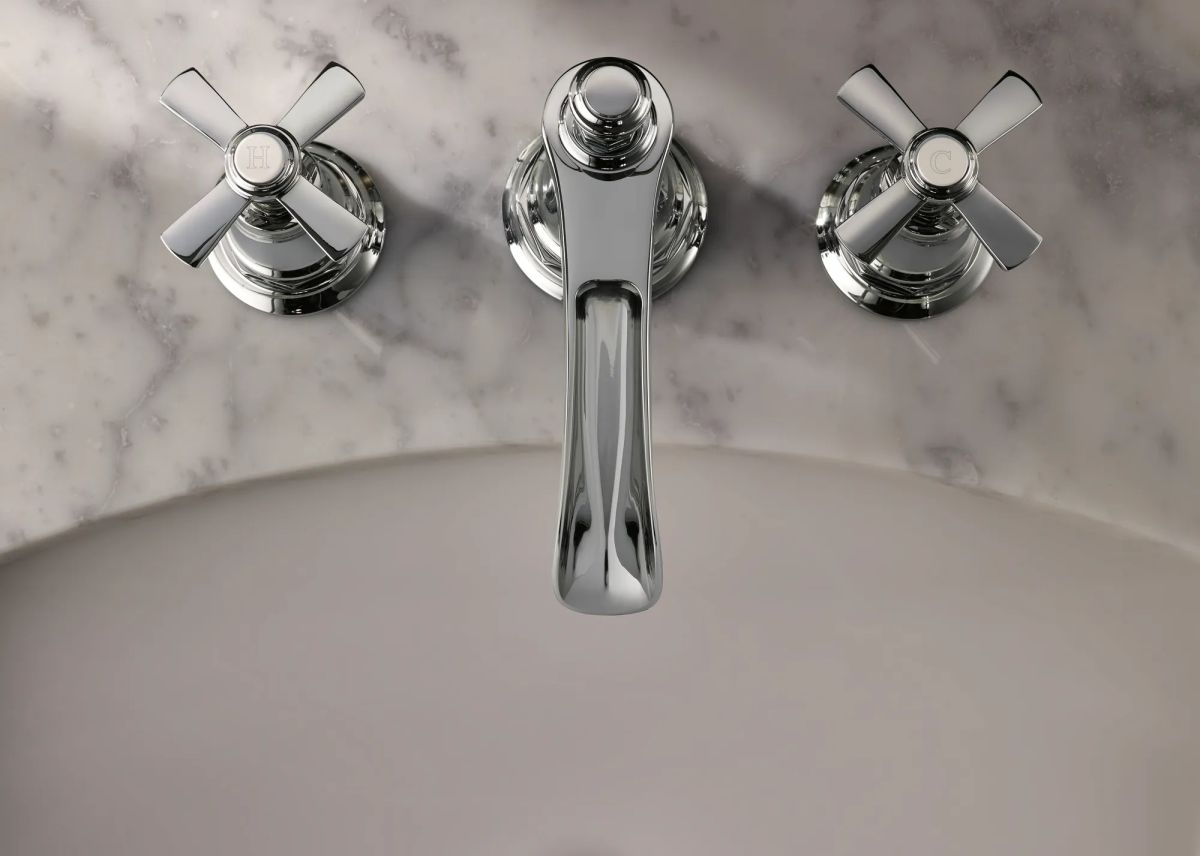 BRIZO Rook Widespread Lavatory and Bidet Cross Handle Kit — Chrome