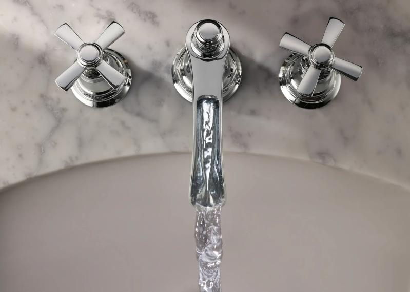BRIZO Rook Widespread Lavatory and Bidet Cross Handle Kit — Chrome