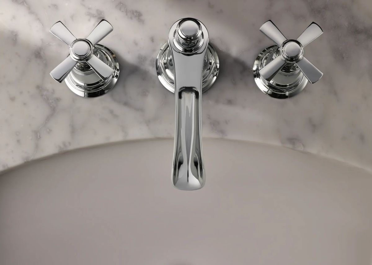 BRIZO Rook Widespread Lavatory and Bidet Cross Handle Kit — Chrome