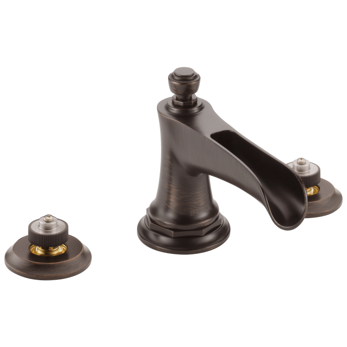 BRIZO Rook Widespread Lavatory Faucet with Channel Spout - Less Handles 1.5 GPM — Venetian Bronze