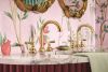 BRIZO Beauclere Widespread Lavatory Lever Handle Kit — Polished Gold