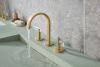 BRIZO Allaria Widespread Lavatory Lever Handle Kit — Luxe Gold / Clear Acrylic