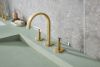 BRIZO Allaria Widespread Lavatory Lever Handle Kit — Luxe Gold / Clear Acrylic
