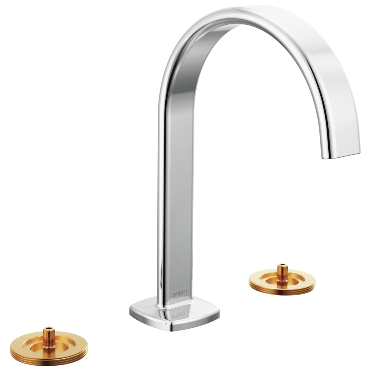 BRIZO Allaria Widespread Lavatory Faucet with Arc Spout - Less Handles — Chrome