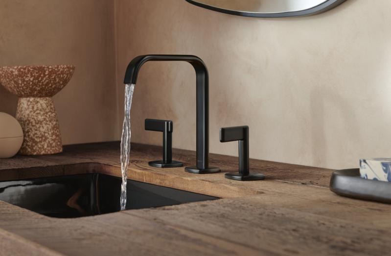 BRIZO Allaria Widespread Lavatory Lever Handle Kit — Matte Black