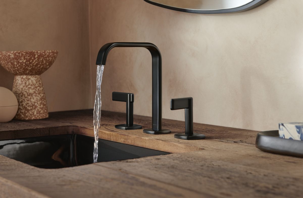 BRIZO Allaria Widespread Lavatory Lever Handle Kit — Matte Black