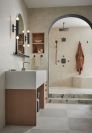 BRIZO Allaria 8" Towel Bar — Brilliance Black Onyx / Matte Black
