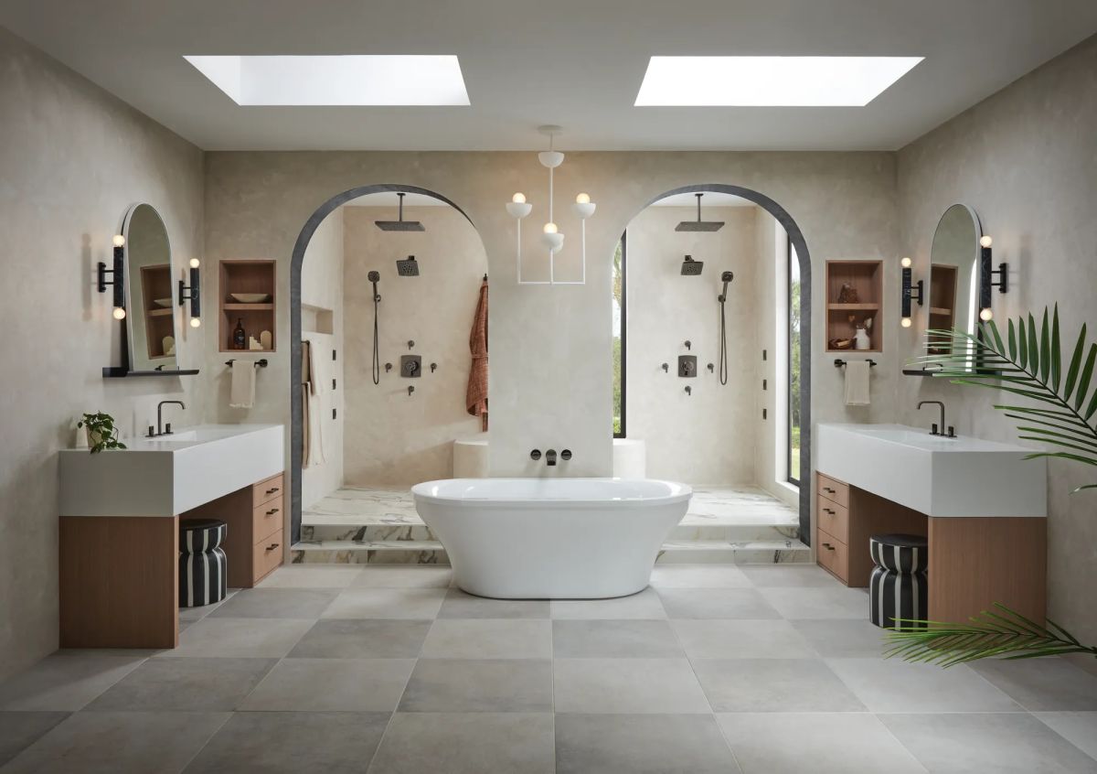 BRIZO Allaria Sensori Volume Control Trim with Twist Lever Handle — Brilliance Black Onyx