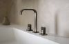 BRIZO Allaria Widespread Lavatory Knob Handle Kit — Brilliance Black Onyx / Matte Black