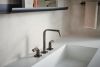 BRIZO Allaria Widespread Lavatory Twist Lever Handle Kit — Brilliance Black Onyx