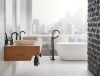 BRIZO Jason Wu for BRIZO Widespread Lavatory High Lever Handles — Matte Black