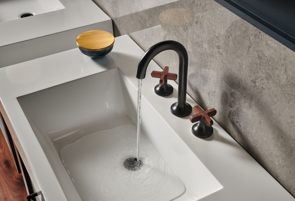 BRIZO Jason Wu for BRIZO Widespread Lavatory Faucet - Less Handles — Matte Black
