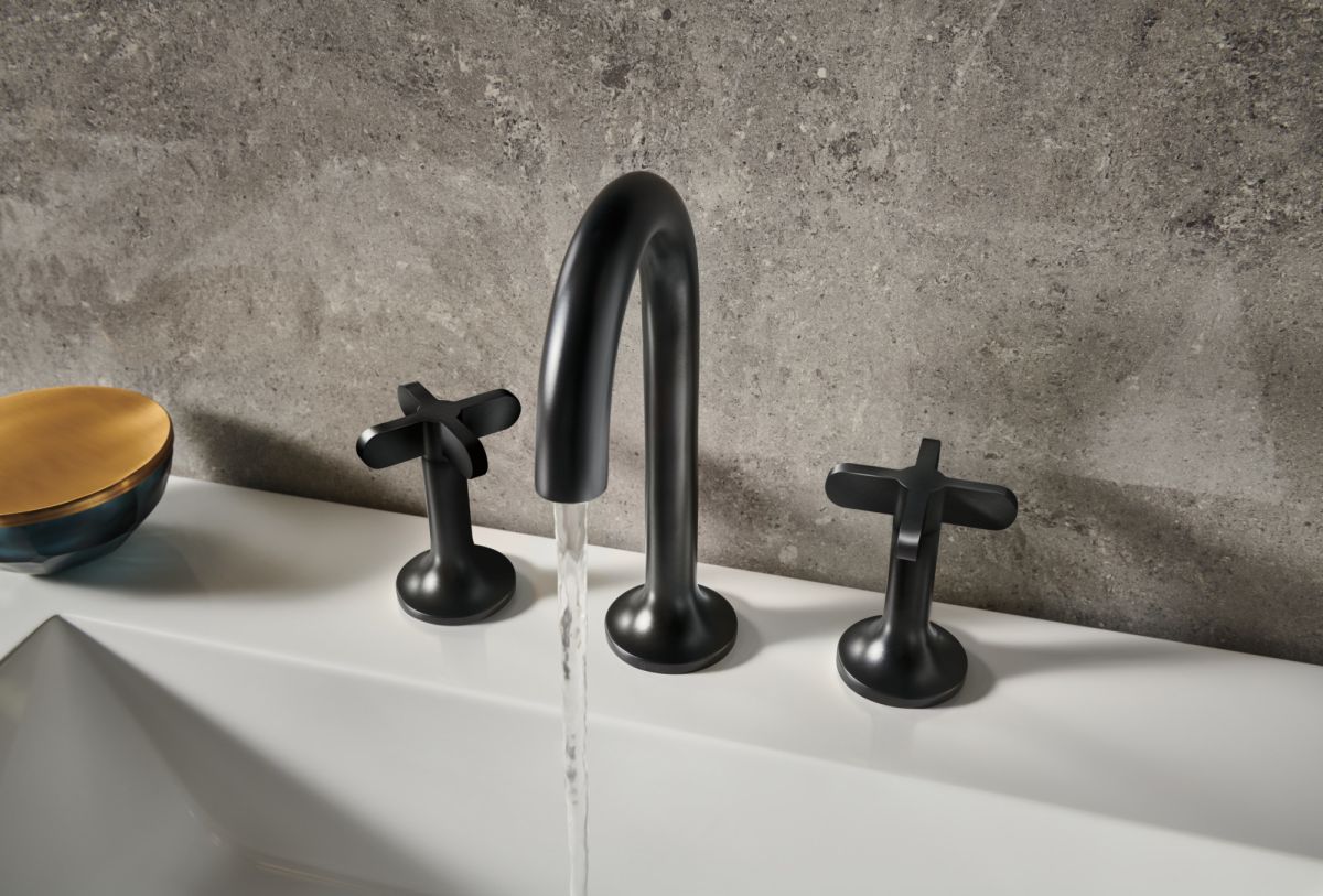 BRIZO Jason Wu for BRIZO Widespread Lavatory Faucet - Less Handles — Matte Black