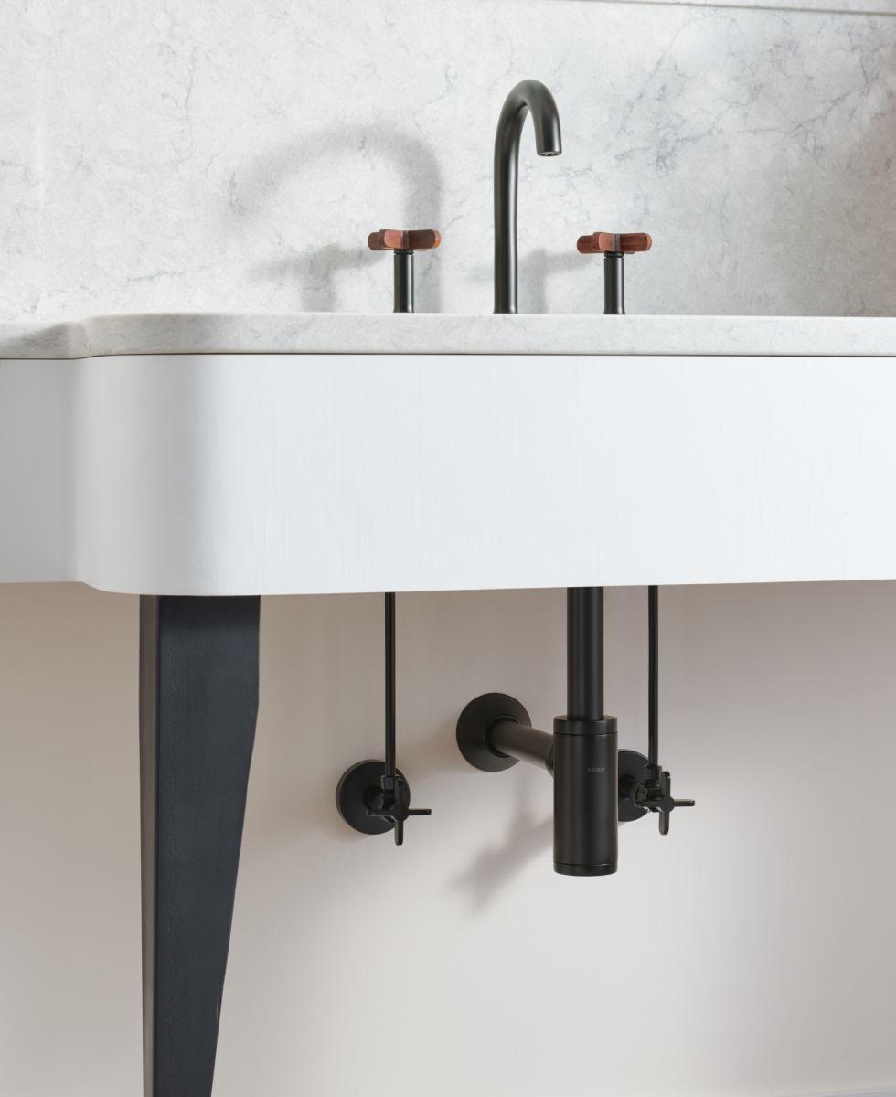 BRIZO Jason Wu for BRIZO Widespread Lavatory Faucet - Less Handles — Matte Black