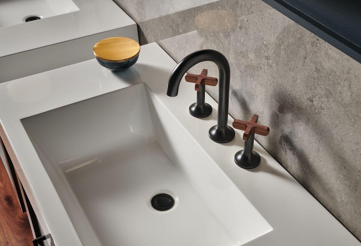 BRIZO Jason Wu for BRIZO Widespread Lavatory Faucet - Less Handles — Matte Black