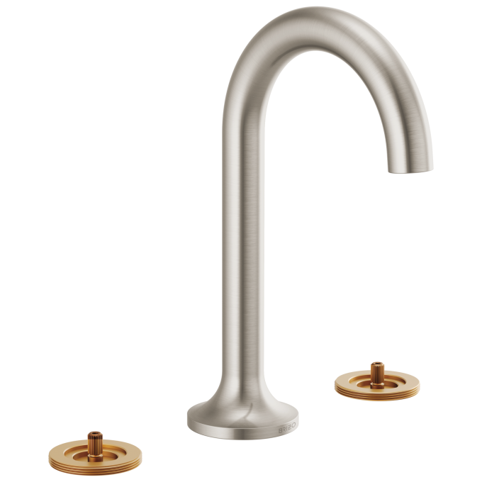 BRIZO Odin Widespread Lavatory Faucet - Less Handles — Brushed Nickel