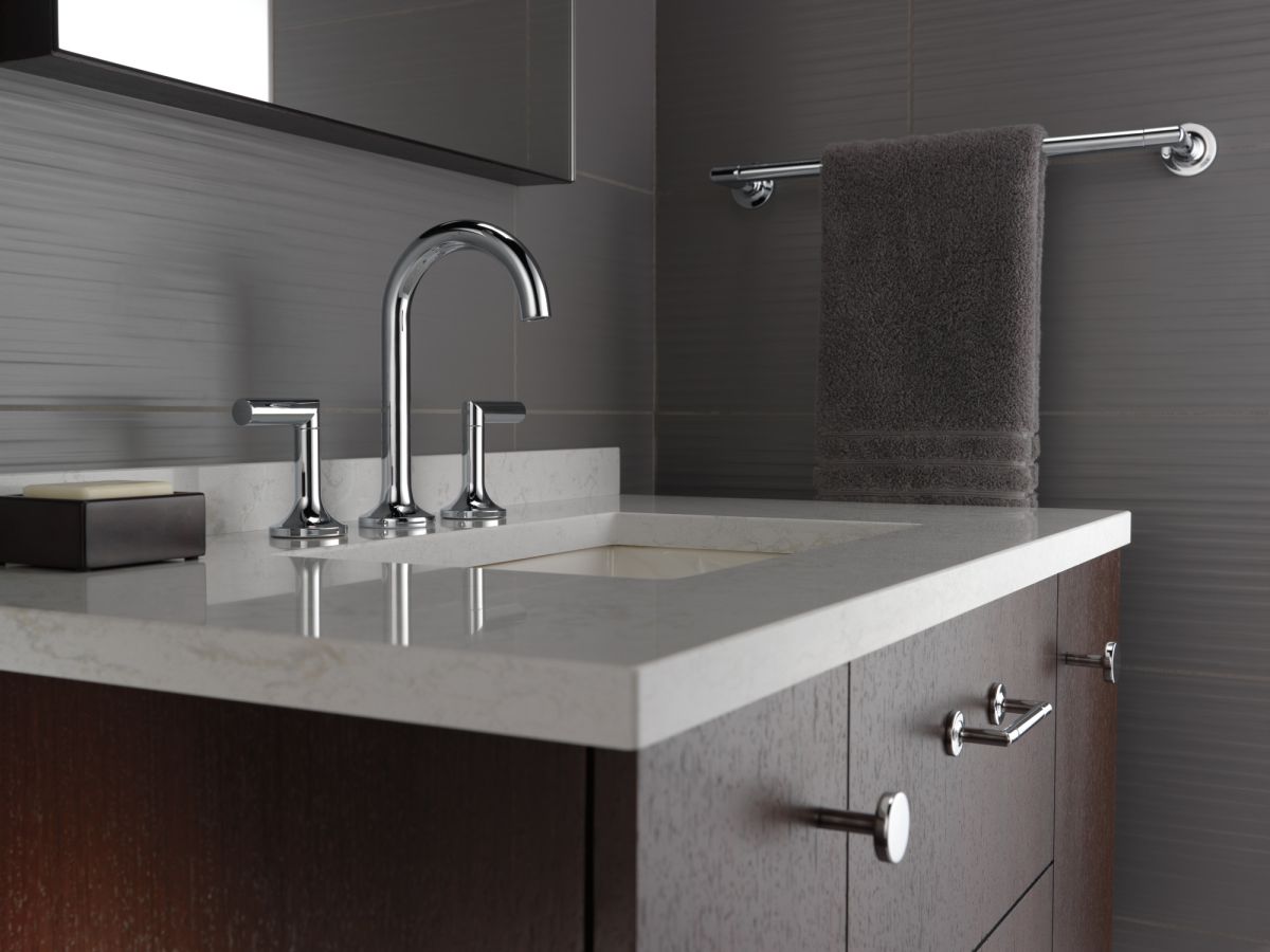 BRIZO Odin Widespread Lavatory Faucet - Less Handles — Chrome