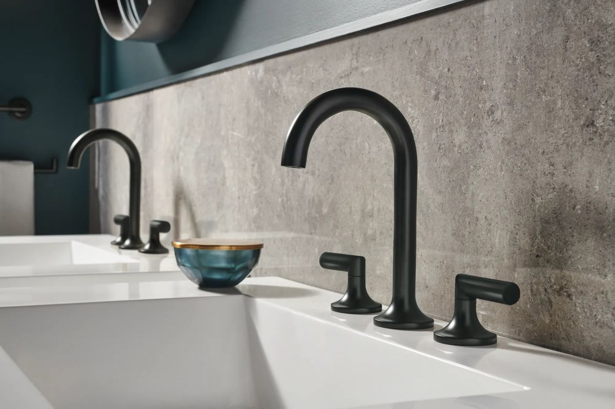 BRIZO Jason Wu for BRIZO Widespread Lavatory High Lever Handles — Matte Black