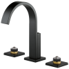 BRIZO Siderna Widespread Lavatory Faucet - Less Handles 1.5 GPM — Matte Black
