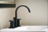 BRIZO Siderna Widespread Lavatory Faucet - Less Handles 1.5 GPM — Matte Black