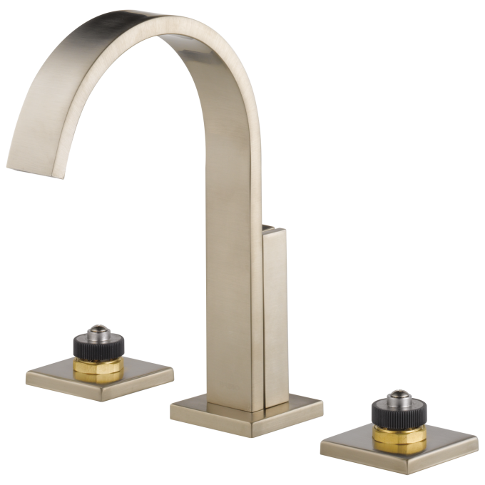 BRIZO Siderna Widespread Lavatory Faucet - Less Handles 1.2 GPM — Brushed Nickel