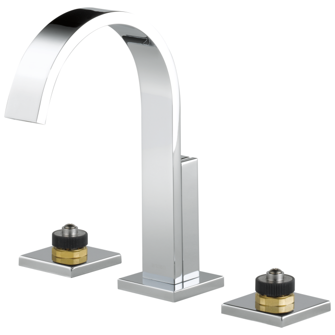 BRIZO Siderna Widespread Lavatory Faucet - Less Handles 1.5 GPM — Chrome