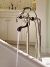 BRIZO Traditional Two-Handle Freestanding Tub Filler Body Assembly Trim - Less Handles — Polished Nickel