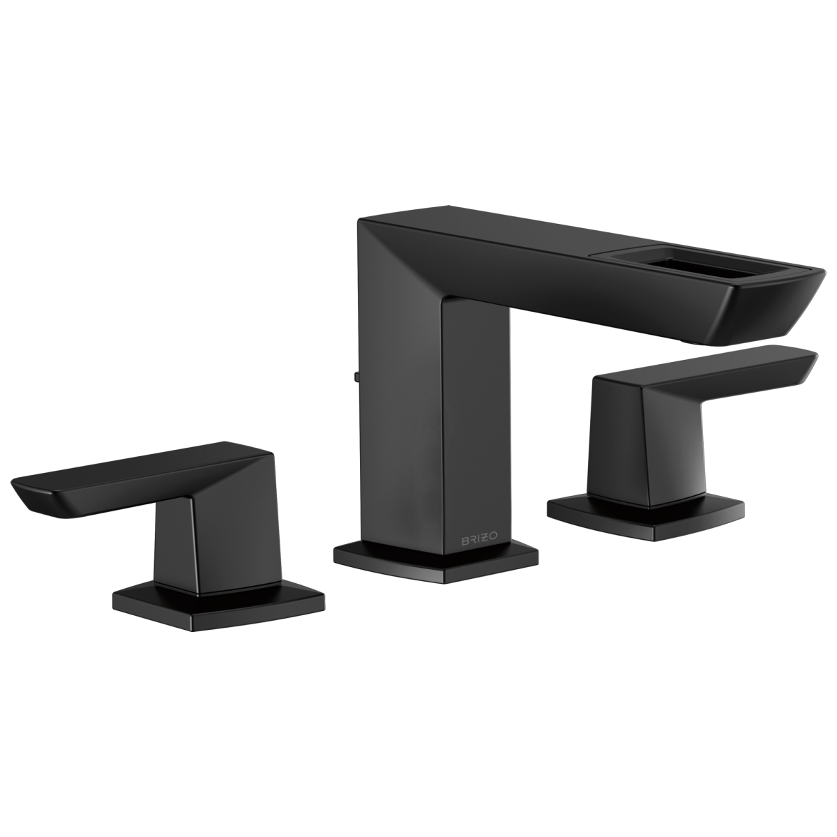 BRIZO Vettis Widespread Lavatory Faucet With Open-Flow Spout 1.2 GPM — Matte Black