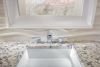 BRIZO Vettis Widespread Lavatory Faucet With Open-Flow Spout 1.2 GPM — Chrome