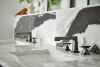 BRIZO Levoir Widespread Lavatory Low Cross Handle Kit — Brilliance Black Onyx