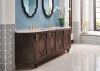 BRIZO Levoir Single-Handle Floor Mount Tub Filler — Luxe Gold