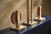 BRIZO Frank Lloyd Wright Widespread Lavatory Faucet with Arc Spout - Less Handles — Luxe Gold