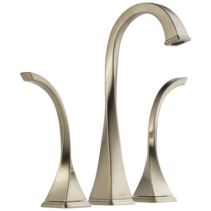 BRIZO Virage Widespread Vessel Lavatory Faucet 1.5 GPM — Brushed Nickel